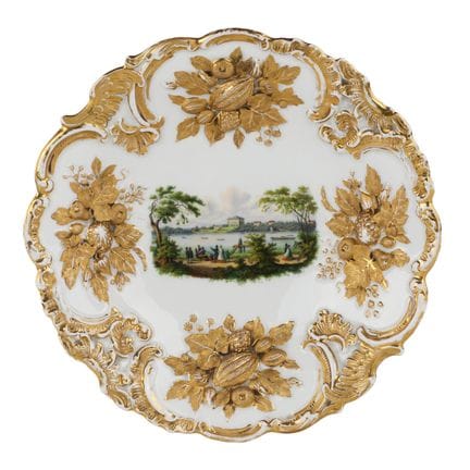 MEISSEN PORCELAIN MANUFACTORY
LUXUEUX PLAT DÉCORAT