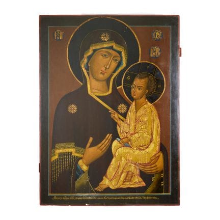 ICÔNE DE LA MÈRE DE DIEU DE TIKHVINE. COPIE AUX DI