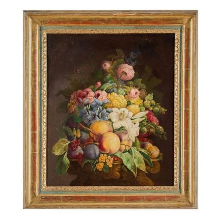 NATURE MORTE AU BOUQUET DE FLEURS. ROSE J. LEIGH (