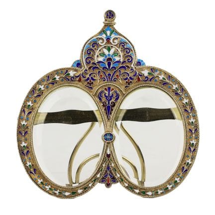 CLOISONNÉ ENAMEL
CADRE PHOTO EN ARGENT À ÉMAIL CLO