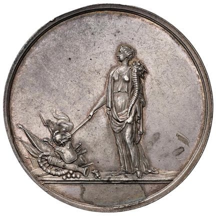 Médailles - PRUSSE Médaille de 1815 : signature du