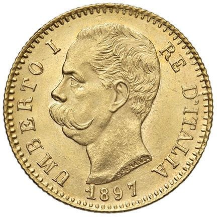 Caruso Collection - Umberto I (1878-1900) 20 Lire 