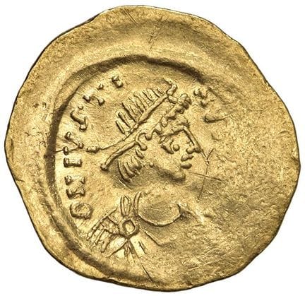 Monedas bizantinas - Justiniano II (565-578) Const