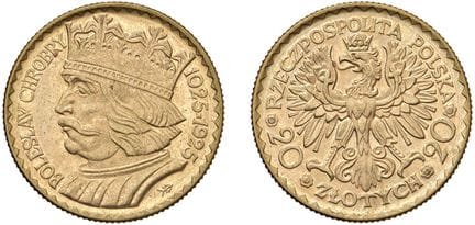 Foreign coins - POLONIA Lotto di 2 monete da 20 e 