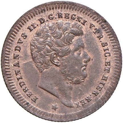 意大利钱币——那不勒斯 波旁王朝的费迪南多二世（1830-1859） 1843年2托尔内西币——马格