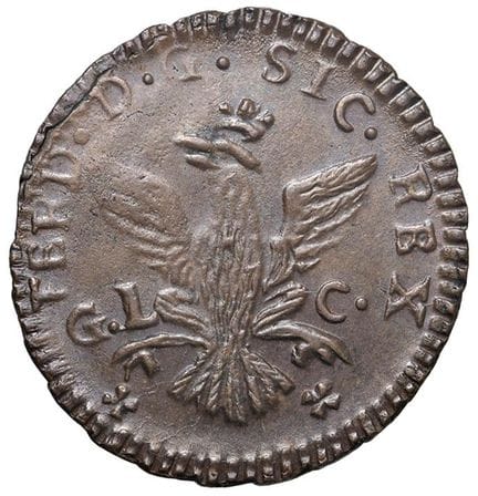意大利硬币——巴勒莫 波旁王朝的费迪南多三世（1759-1816） 3皮乔利半格拉诺币 1775年—