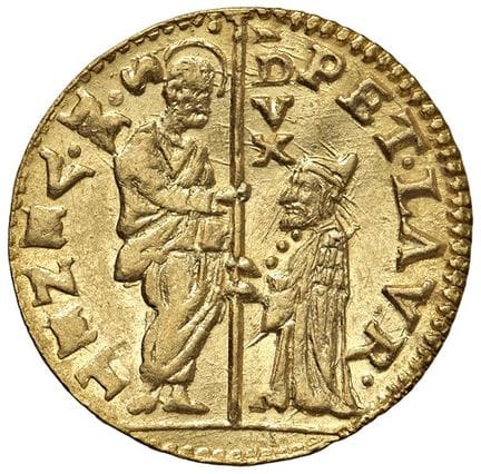 意大利钱币——威尼斯 皮耶罗·洛雷丹（1567-1570） 泽奇诺币——Mont. 612；帕奥卢奇