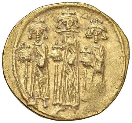 Monedas bizantinas - Heraclio (610-641) Constantin