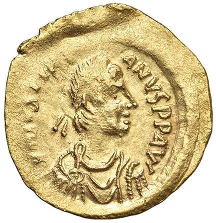 Monedas bizantinas - Justiniano I (527-565) Consta