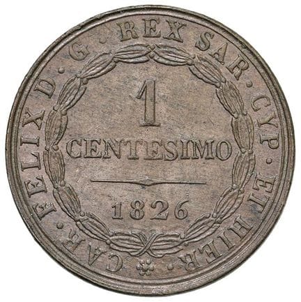 Collection Caruso - Carlo Felice (1821-1831) Centi