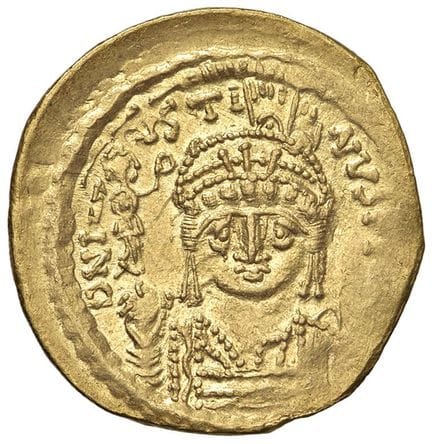 Monedas bizantinas - Justiniano II (565-578) Const