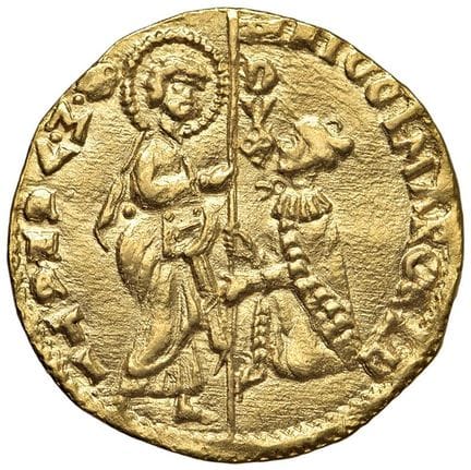 意大利钱币——威尼斯 尼科洛·马尔切洛（1473-1474）杜卡特币——帕奥卢奇 1 AU（3.51