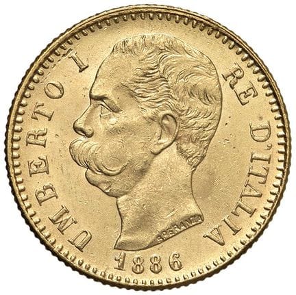 Caruso Collection - Umberto I (1878-1900) 20 Lire 