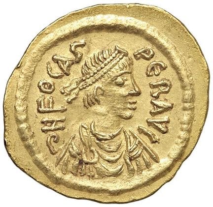 Monedas bizantinas - Focas (602-610) Constantinopl