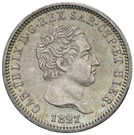 Collection Caruso - Carlo Felice (1821-1831) 2 lir