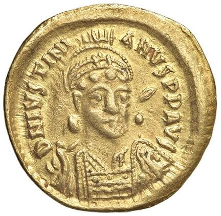 Monedas bizantinas - Justiniano I (527-565) Consta