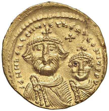 Monedas bizantinas - Heraclio (610-641) Constantin