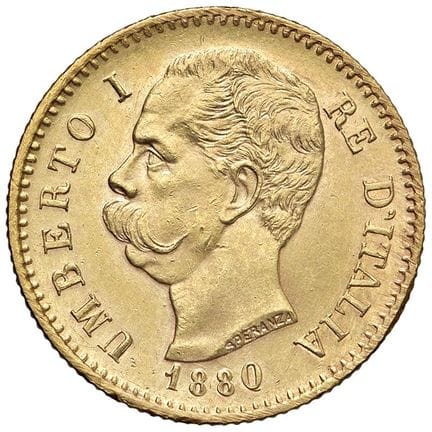 Collection Caruso - Umberto Ier (1878-1900) 20 lir