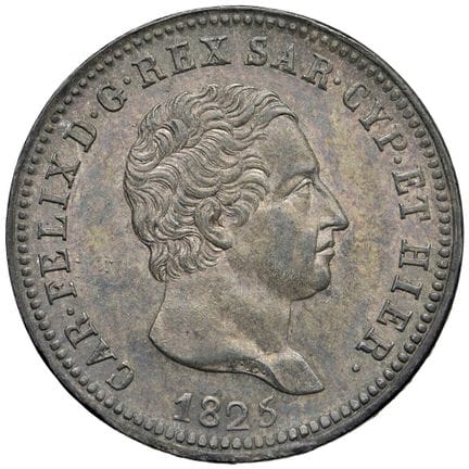 Collection Caruso - Carlo Felice (1821-1831) 2 lir