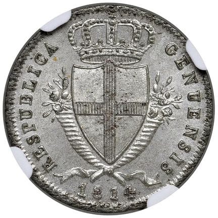 Italian Mints - GENOVA Repubblica genovese (1814) 
