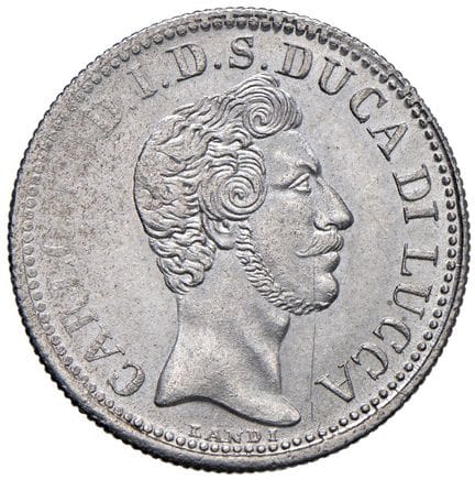 Italian Mints - LUCCA Carlo Ludovico di Borbone (1