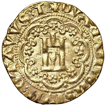 意大利钱币——热那亚 尼科洛·瓜尔科（1378-1383） 热那亚金币 I —— MIR 45 AU