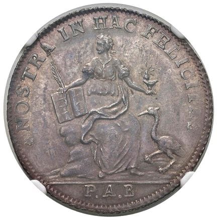 意大利钱币——威尼斯 卢多维科·马宁（1789-1797） 奥塞拉 1792年 共和历第四年——帕奥