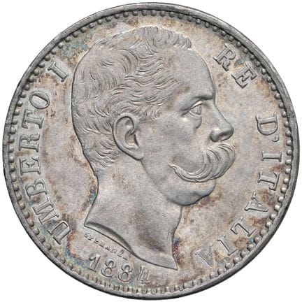 Caruso Collection - Umberto I (1878-1900) 2 Lire 1