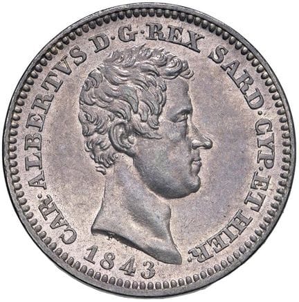Collection Caruso - Carlo Alberto (1831-1849) 50 c