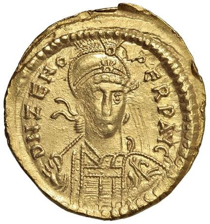 Monedas imperiales romanas - § Zenón (476-491) Con