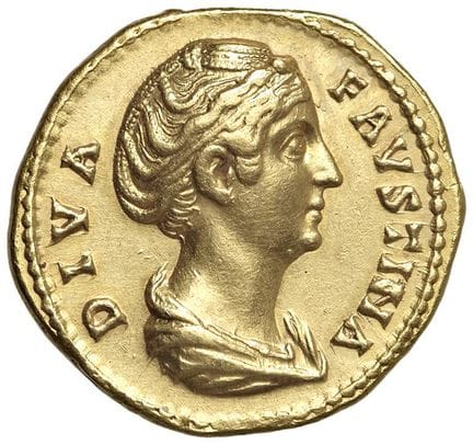 Monedas imperiales romanas - § Faustina I, esposa 