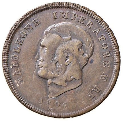 Italian Mints - MILANO Napoleone I (1805-1814) 2 C