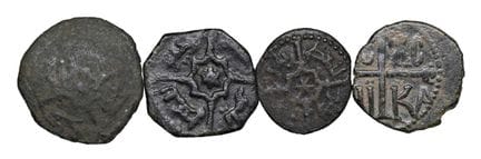 莱奥·文森佐收藏  - 梅西纳·鲁杰罗二世（1105-1154） 4枚福拉里币套装 - 参见 MIR