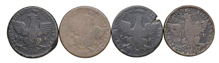 莱奥·文森佐收藏  - 巴勒莫 费迪南多三世·波旁（1759-1816） 4枚钱币套装：5格拉尼 1
