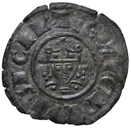 莱奥·文森佐收藏  - 梅西纳 腓特烈二世（斯威比亚）（1197-1250）第纳罗 - MIR 92