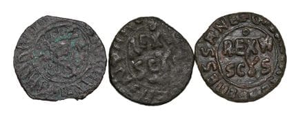 莱奥·文森佐收藏  - 梅西纳·古列尔莫二世（1166-1189） 3枚福拉罗币套装 - MIR 3
