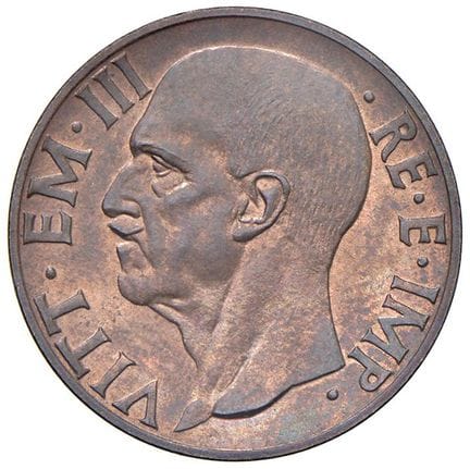 萨伏伊王朝 - *维托里奥·埃马努埃莱三世（1900-1946）1936年10分硬币（第XIV年）试
