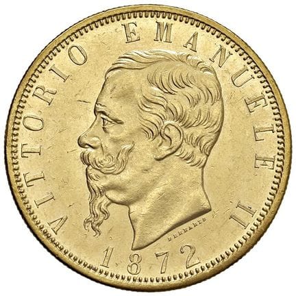 萨沃伊-维克多-伊曼纽尔二世（1861-1878）100 里拉 1872 年 R - Nomisma