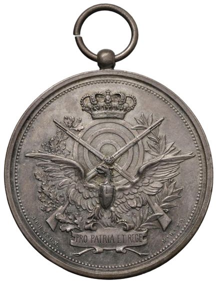 奖章 - 莫尔贝尼奥射击协会 1894年奖章 莫尔贝尼奥第七届瓦尔泰利纳省比赛 - 为祖国与君主 -