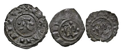 莱奥·文森佐收藏  - 布林迪西  曼弗雷迪（1258-1266） 3枚钱币套装：德纳罗 - MIR