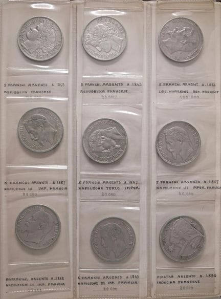 多件套装 - WORLD COINS 19世纪和20世纪大尺寸银币40枚套装。恕不接受退货。- 待查