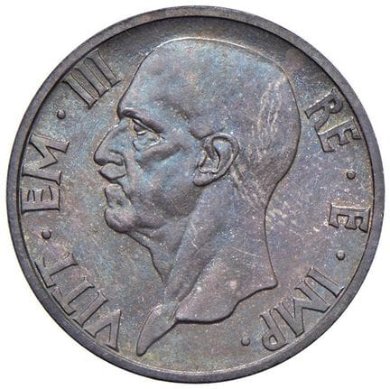 萨伏伊王朝 - *维托里奥·埃马努埃莱三世（1900-1946） 1939年5里拉 第XVIII年 