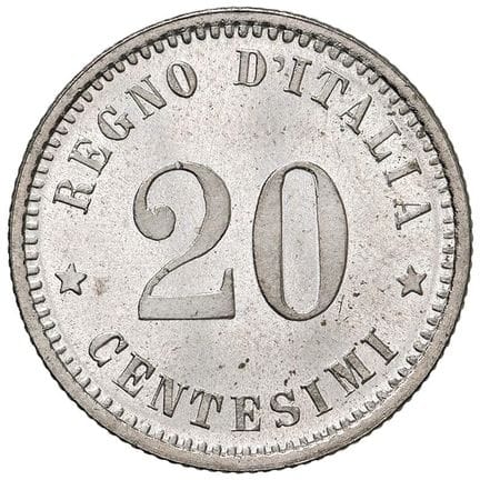 萨伏伊王朝 - *乌姆贝托一世（1878-1900）1894年20分邮票设计 - P.P. 97 N