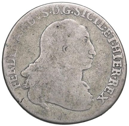 莱奥·文森佐收藏  - 巴勒莫 费迪南多三世·波旁（1759-1816） 1787年6塔里 - 尺寸