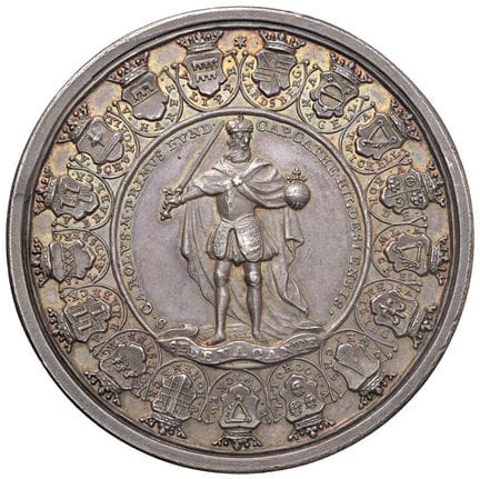 奖章 - 德国 希尔德斯海姆教区 教座空缺（1724年） 1724年银质奖章 - Mehl 673,