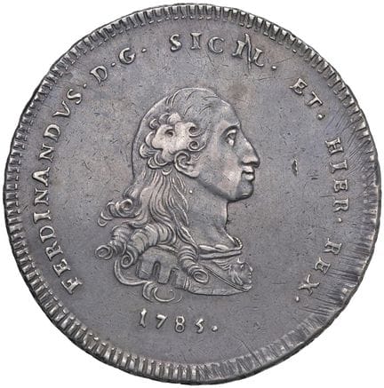 莱奥·文森佐收藏  - 巴勒莫 费迪南多三世·波旁（1759-1816） 1785年30塔里盎司币 
