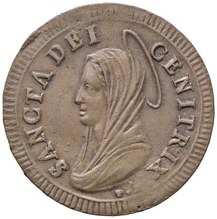 教皇钱币——庇护六世（1775-1799）5拜奥奇 1797年 第XXIII年——Munt. 94 