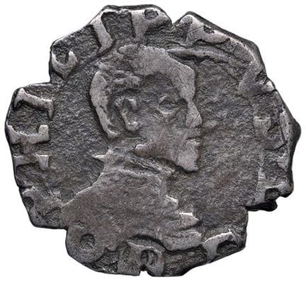 莱奥·文森佐收藏  - 梅西纳 菲利普二世·哈布斯堡（1556-1598）半塔里币 - MIR 33