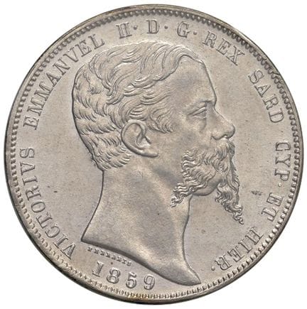 萨瓦 - 维克多-埃马努埃尔二世（1849-1861 年）1859 年 5 里尔 G - Nomis