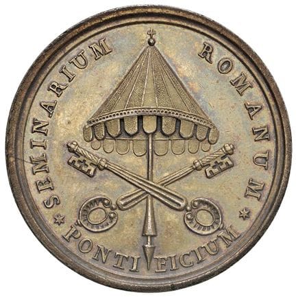 奖章——庇护七世（1800-1823） 特别奖章（1805） 罗马神学院教廷奖—— “VIRTUTI